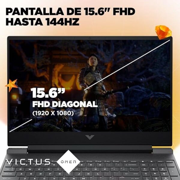 HP Victus 15-fa2003ns – Portátil Gaming con i7 y RTX 3050 para Rendimiento Total - Imagen 3