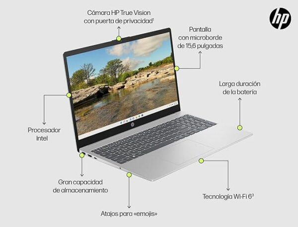 HP 15-fd0188ns – Portátil de 15,6” FHD con Intel Core i5 y 16 GB RAM - Imagen 5