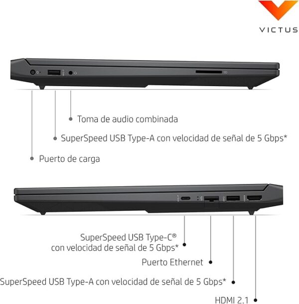 HP Victus 15-fa2003ns – Portátil Gaming con i7 y RTX 3050 para Rendimiento Total - Imagen 5