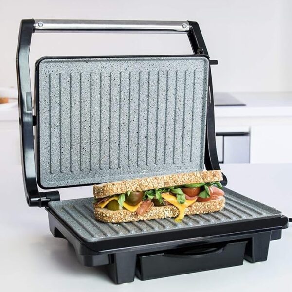 Cecotec Rock'nGrill 1000 – Parrilla Eléctrica Antiadherente con Revestimiento Ecológico RockStone - Imagen 4